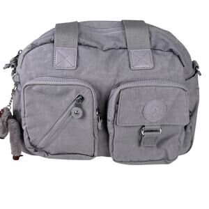 Kipling Defea Shoulder Crossbody Bag Medium Dove Grey